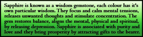SAPPHIRE - PRECIOUS RARE INVESTMENTS
