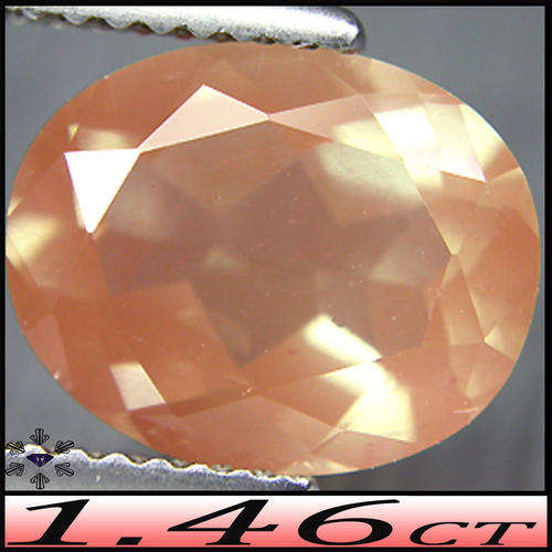 1.46ct Tibet Yellowish Medium Orange Andesine - VS - Unheated Fancy Red Flashing Mixed Oval