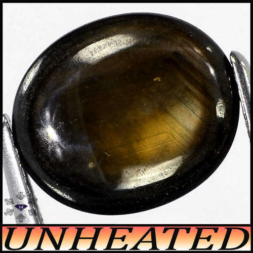 3.15ct Unheated Natural 6-Ray Star Sapphire - Golden Brown Opaque Bangkaja Cabochon
