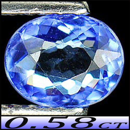 0.58ct Astonishing Violet Deep Blue Tanzanite - VS - Precision Brilliant Fancy Oval Gem