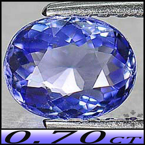0.70ct Gem Violetish Deep Blue Tanzanite - VVS - Tanzania Perfect Modern Mixed Fancy Oval