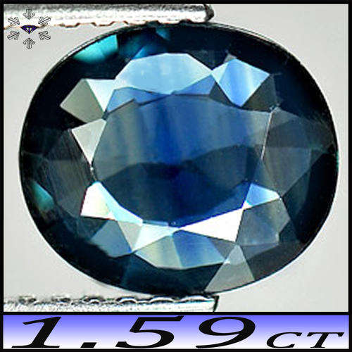 1.59ct Thailand Medium Deep Blue Sapphire - VS - Stunning Brilliant Oval (Gently Heated)