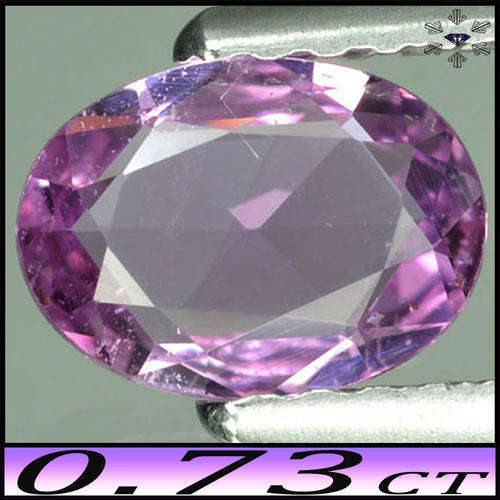 0.73ct Unheated Medium Pinkish Deep Purple Sapphire - VVS - Winza Tanzania Modern Rose Facet Oval