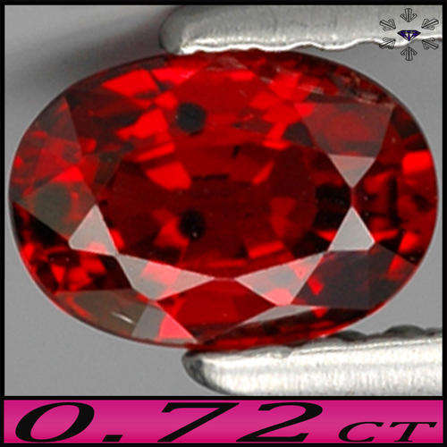 0.72ct Brilliant Vivid Red Songea Sapphire - VS - Tanzania Modern Oval (Gently Heated)