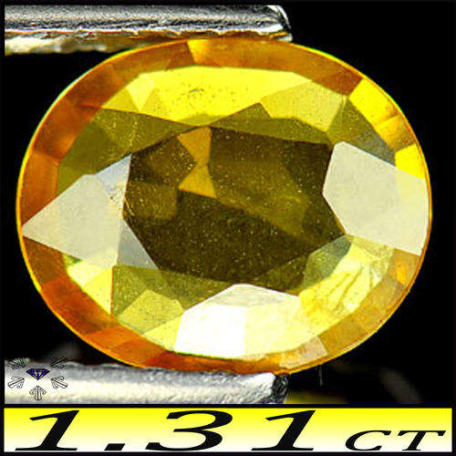 1.31ct Fancy Intense Yellow Natural Sapphire - VS - Thailand Modern Oval (Gently Heated)
