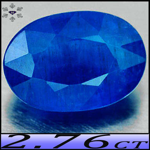 2.76ct Rare Unheated Vivid Royal Blue Apatite - VS - Natural Tanzania Modern Faceted Oval