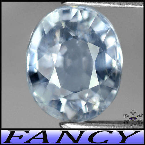 0.62ct Tanzania Fancy Puplish Light Blue Sapphire - SI - Unheated Brilliant Modern Mixed Oval