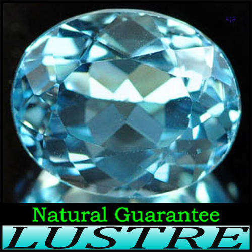 5.04ct Fancy Pastel Blue Brazilian Topaz - VVS - Unheated Natural Modern Finished Oval