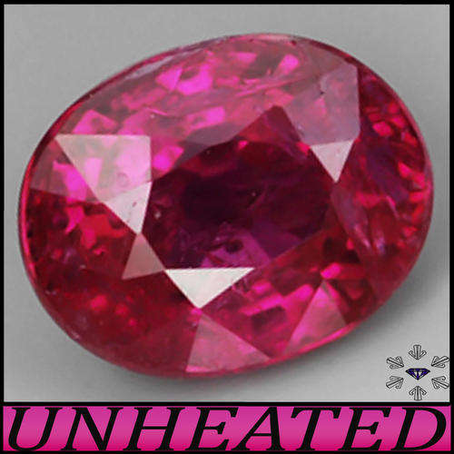 0.54ct Natural Cherry Red Untreated Ruby - Mozambique Cabo Delgado Oval Gemstone