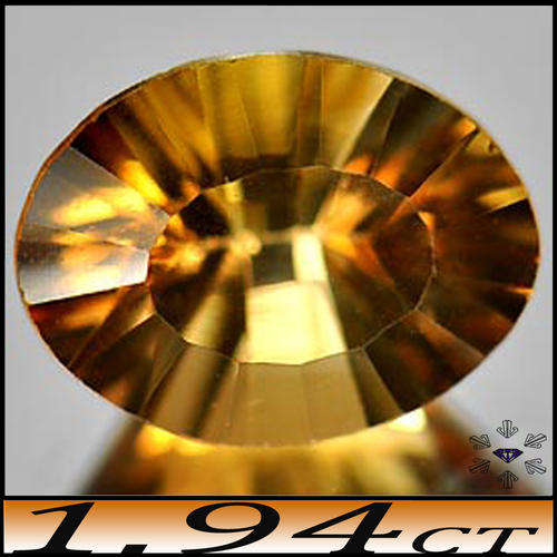 1.94ct Natural Unheated Imperial Topaz Gem - Brazil Concave Finished Oval