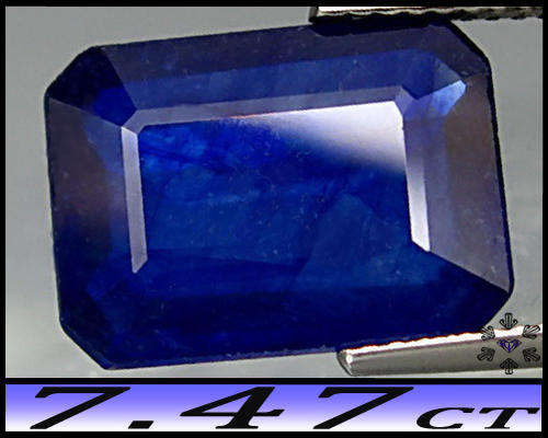 7.47ct Ilakaka Cornflower Blue Sapphire - Awsome Octagon (Berrylium Heat)