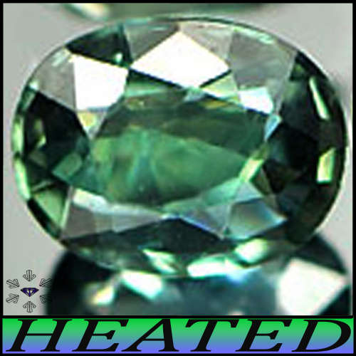 0.40ct Natural Bluish Green Sapphire - VS - One Gorgeous Songea Oval Gem (Heated)