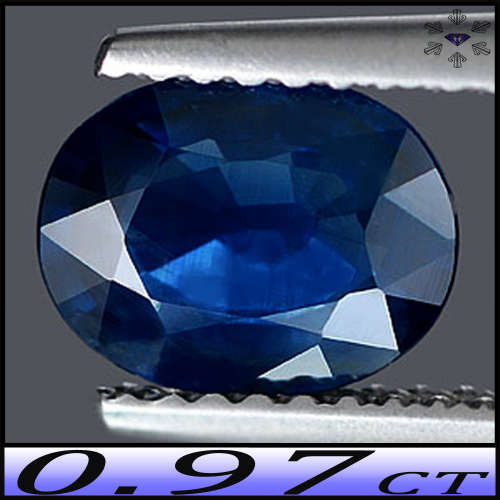 0.97ct Natural Medium Deep Blue Sapphire - VS - Classic Madagascar Oval Gem (Gentle Heat)