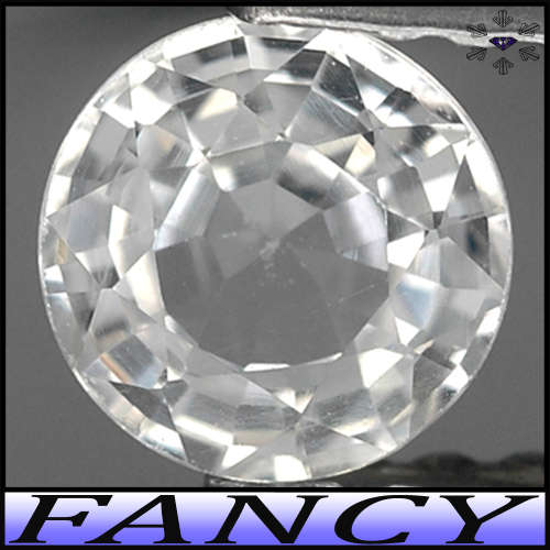 0.62ct Ceylon Ice White Sapphire - VS - Fabulous Fancy Rose Round (Heated)