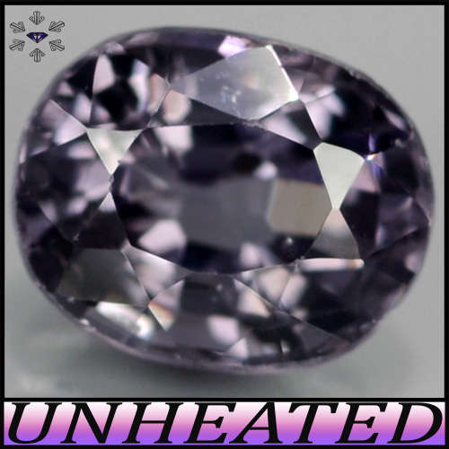 1.41ct Burmese Unheated Titanium Spinel Oval - VS - Medium Dark Bluish Violet, Slightly Greyish