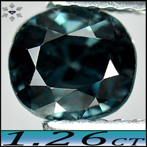 1.26ct Spectacular Gem Blue Green Spinel - VVS - Unheated Sri Lankan Brilliant Oval