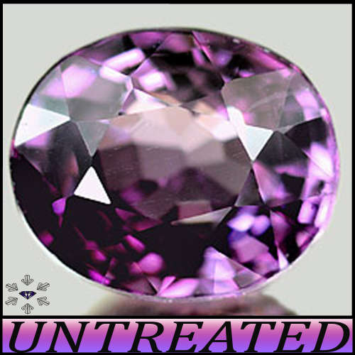 1.19ct Spectacular Ceylon Gem Spinel Oval - VVS - Medium Light Bluish Violet, Slightly Greyish