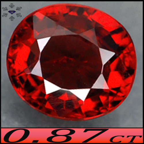 0.87ct Rare Unheated Sri-Lanka Spinel - VS - Medium Strong Red Oval Gem