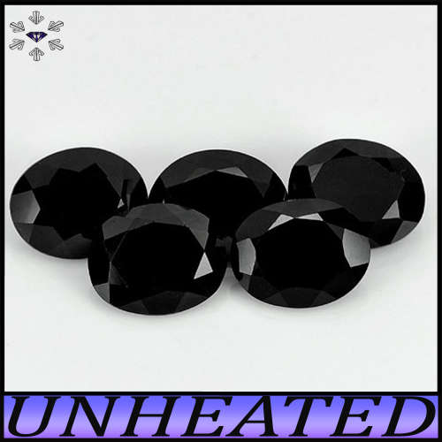 1.80ct Two Pristine Thailand Spinel - Pair Matching Black Opaque Ovals