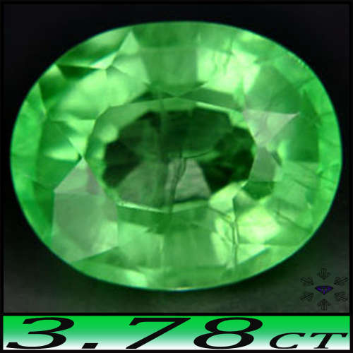 3.78ct Medium Deep Green Lab Emerald - VVS - Stunning Modern Oval (Created Corundum)