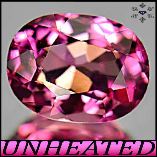 0.97ct Natural Nigerian Rubellite Tourmaline - VVS - Strongly Purplish Red, Very Slightly Grey