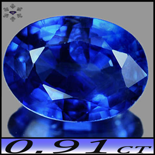 0.91ct Fancy Deep Blue Madagascar Sapphire Gem - SI - Alluring Precision Modern Oval (Heated)