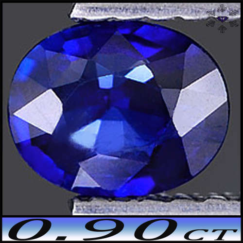 0.90ct Madagascar Natural Deep Blue Sapphire - SI - Fancy Modern Oval Gem (Gentle Heat)