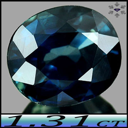 1.31ct Natural Tanzania Sapphire Oval - VS - Medium Deep Blue Gem (Heated Gently)