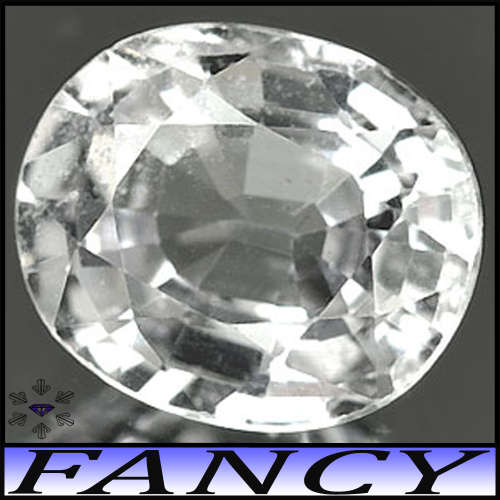 1.02ct Clear White Madagascan Sapphire - VVS - Perfectly Polished Brilliant Oval (Gentle Heat)