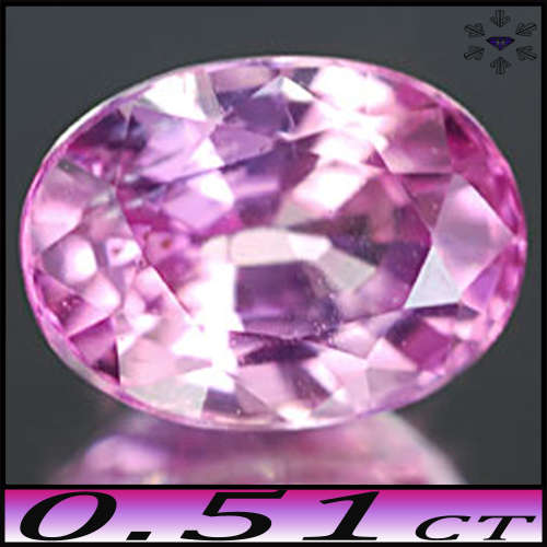 0.51ct Unheated Intense Pink Sapphire Gem - VS - Classic Ceylon Mixed Facet Oval