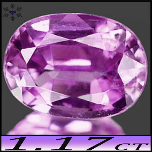1.15ct Fancy Intense Purple Sapphire - SI - Madagascan Oval Gem (Gentle Heat)