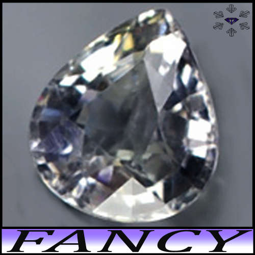 0.85ct Unheated Light Multi Colour Sapphire - VS - Dodoma Tanzania Modern Mixed Pear