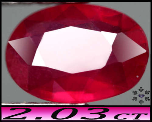 2.03ct Gem Top Blood Red Natural Ruby - SI - Magical Madagascan Oval (Lead Glass Heated)