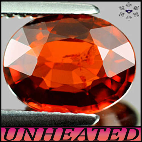 2.42ct Namibian Spessartine Garnet Gem - SI - Natural Unheated Deep Orange Oval