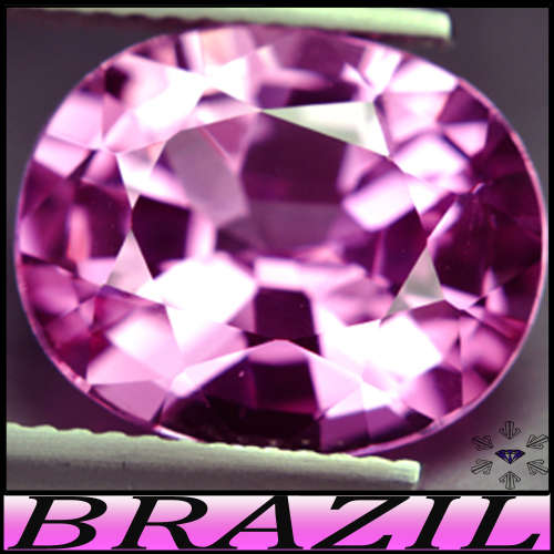 11.43ct Intense Pink Brazilian Topaz - VS - Natural Multi-Faceted Oval (Irradiation)