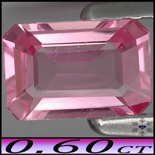 0.60ct Medium Deep Pink Sapphire Gem - VVS - Perfect Tanzanian Octagon (Gentle Heat)