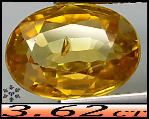 3.62ct Tanzania Intense Yellow Zircon - SI - Eye Clean Modern Fancy Facet Oval