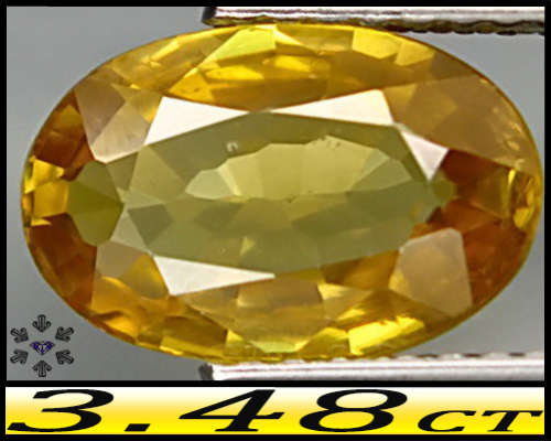 3.48ct Intense Yellow Imperial Zircon Oval - VS - Rare Clean Tanzania Fancy Modern Gem
