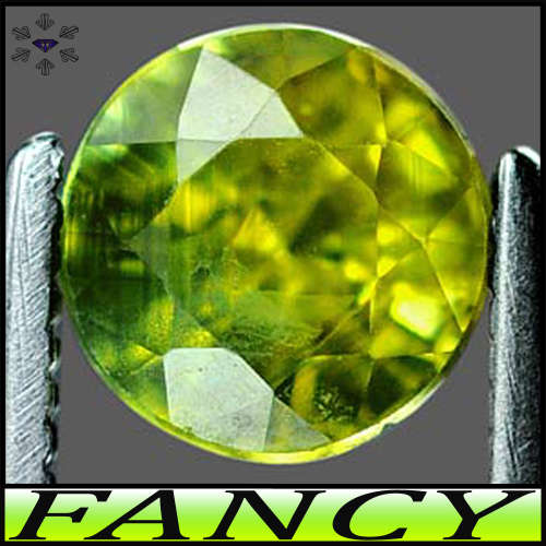 1.07ct Greenish Yellow Stunning Sapphire - VS - Songea Natural Round Gem (Heated)