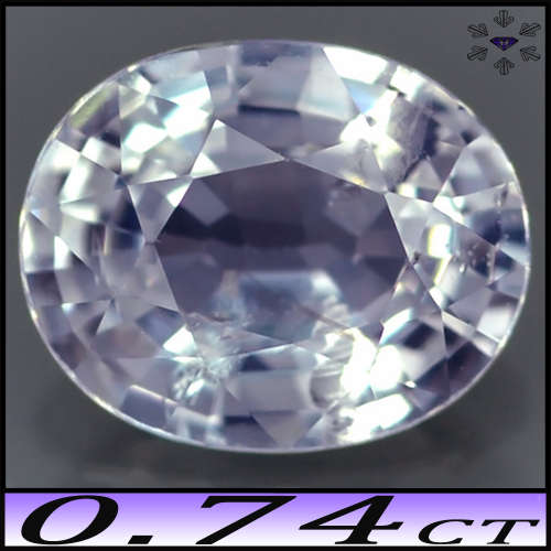 0.74ct Fancy Pinkish Purple Sapphire - SI - Brilliant Unheated Winza Oval Gem