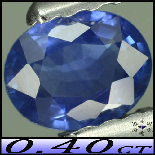 0.40ct Marvelous Medium Blue Sapphire - VVS - Natural Winza Oval Gem (Heated)