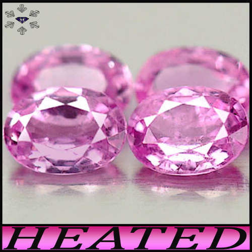0.51ct Medium Deep Pink Sapphire Pair - VS - Two Matching Winza Ovals (Gentle Heat)