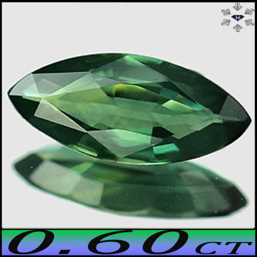 0.60ct Gem Intense Green Sapphire - VS - Perfect Madagascan Marquise (Gentle Heat)