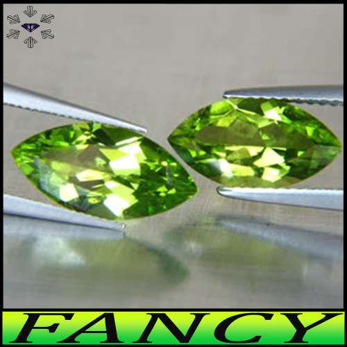 1.50ct Two Medium Deep Green Sapphire - Vs - Madagascan Matching Pair Marquise (Heated)