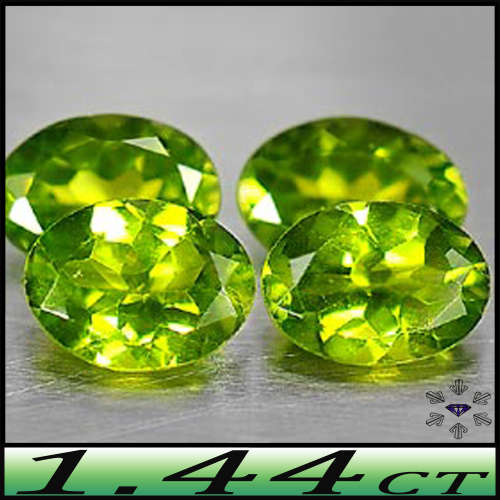 1.44ct Two Matching Green Peridot Gems - VS - Pair Pakistan Natural Unheated Ovals