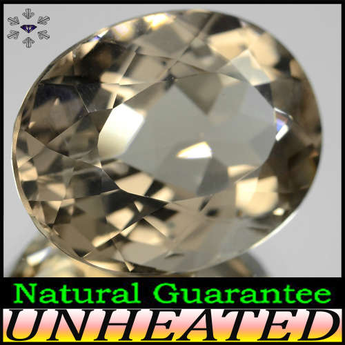18.77ct Minas Gerais Smoked Quartz - VVS - Natural Unheated Fancy Oval