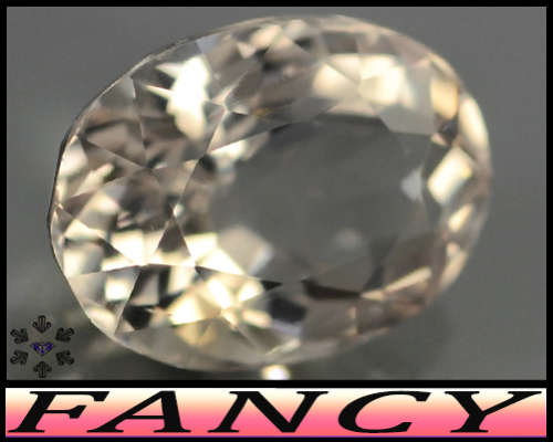 1.60ct Unheated Peach Pink Morganite - VS - Natural Madagascar Fancy Oval