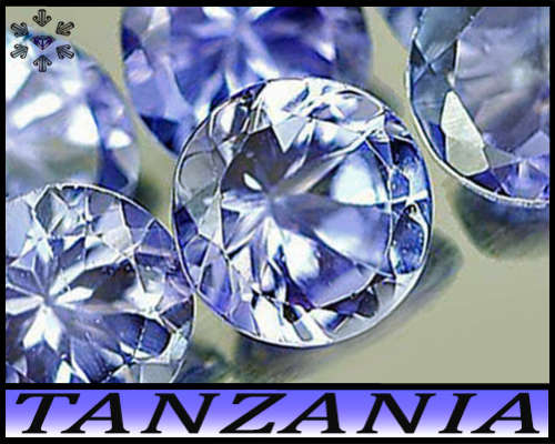 0.74ct Violet Deep Blue Matching Tanzanite Parcel - VS - Five Natural Fancy Rounds (Gentle Heat)