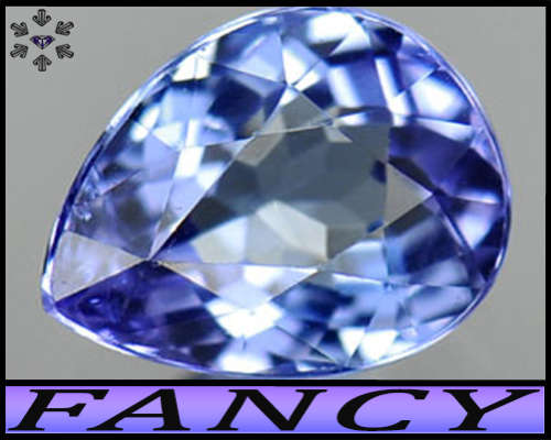 0.63ct Violetish Deep Blue Arusha Tanzanite - VVS - Natural Fancy Multi-Facet Pear (Heated)