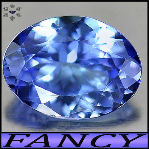 0.89ct Bluish Violet Arusha Tanzanite - Natural Fancy Multi-Facet Oval Gem (Heated)